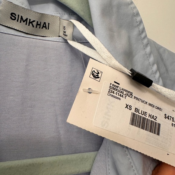 Jonathan Simkhai JAZZ DRESS Blue Haze XS, NWT - Picture 8 of 9